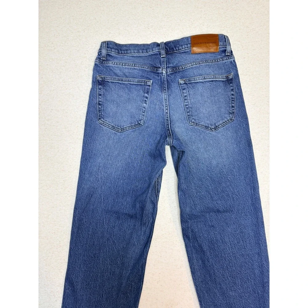 Lucky Brand Mens Medium Wash Straight Leg Denim Jeans Blue Size 31x28